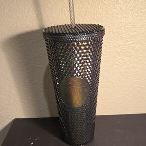 NEW STARBUCKS 2020 IRIDESCENT STUDDED FALL HALLOWEEN BLACK TUMBLER COLD CUP 24OZ